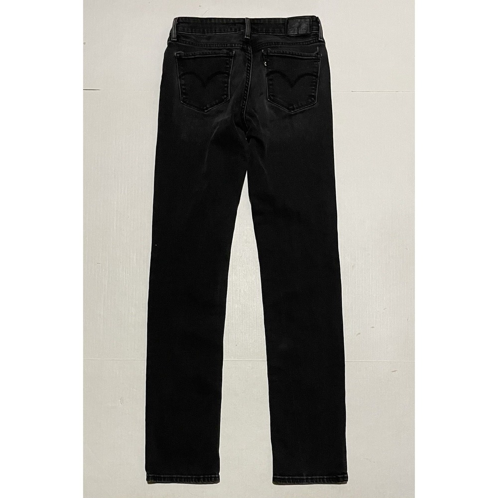 Levi's 712 Slim Jeans Womens Size 28 X 31 Black Stretch Skinny Mid Rise Denim - Picture 8 of 9